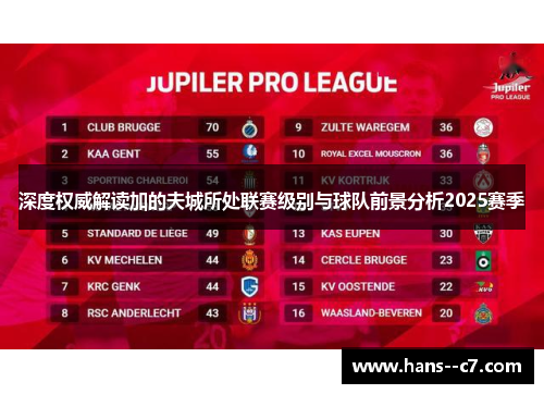 深度权威解读加的夫城所处联赛级别与球队前景分析2025赛季 深度权威解读加的夫城所处联赛级别与球队前景分析2025赛季